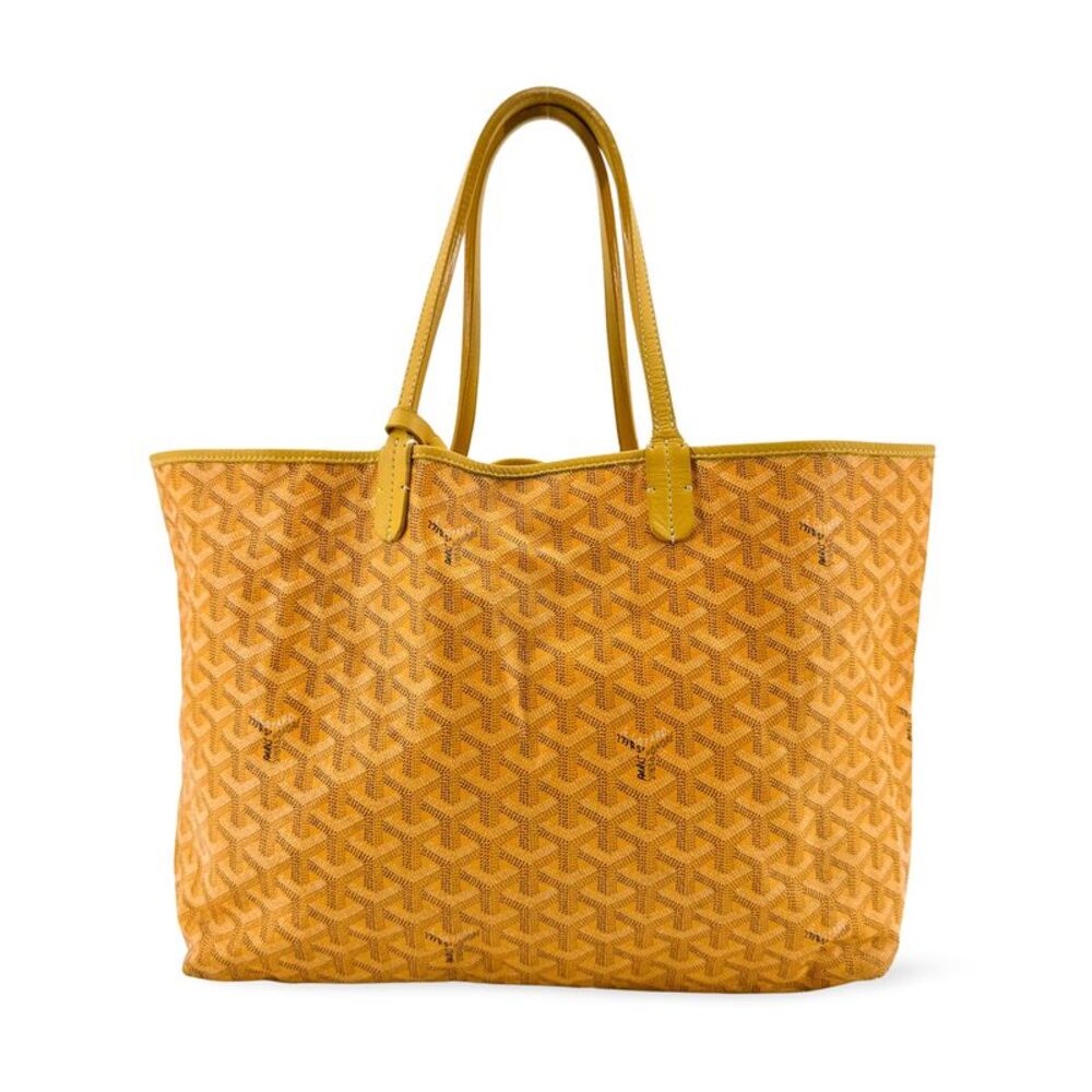 Goyard Saint Louis Tote Coated Canvas Yellow Canvas Tote Bag Bag